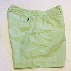 Polo Ralph Lauren Lime Chambray Shorts Size 10